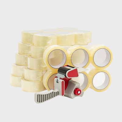 Low Noise Clear Tape x 36 with Dispenser 50mm x 66M TAPE36