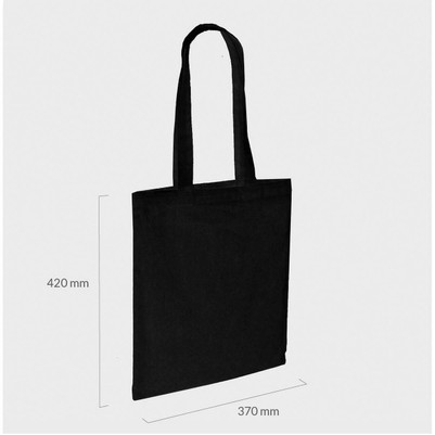 Personalised 5oz Recycled Cotton Tote Bag - Black C1RTBK-P