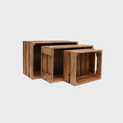 Clifton Mango Wood Display Crates  CLIFMANCR