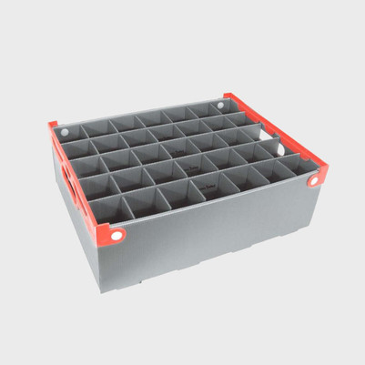 Budget Portaglas Glass Storage Crate (pk 1)  PGB