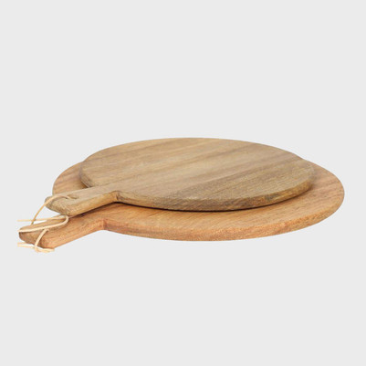 Parry Round Wooden Serving Board with Handle (pk 1)  RCBPH