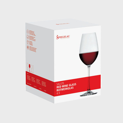 Spiegelau Salute Red Wine Glasses Retail Pack of 4 4720171