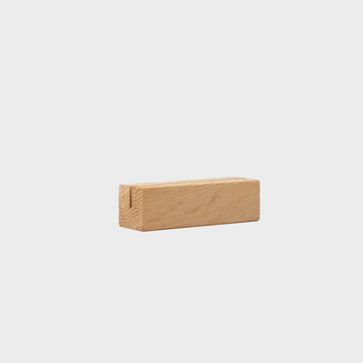 75mm Oak Card Holder - 3mm Slot pk 1 R16OCH