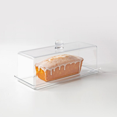 320mm Acrylic Loaf Cake Box pk 1 RDCBCS