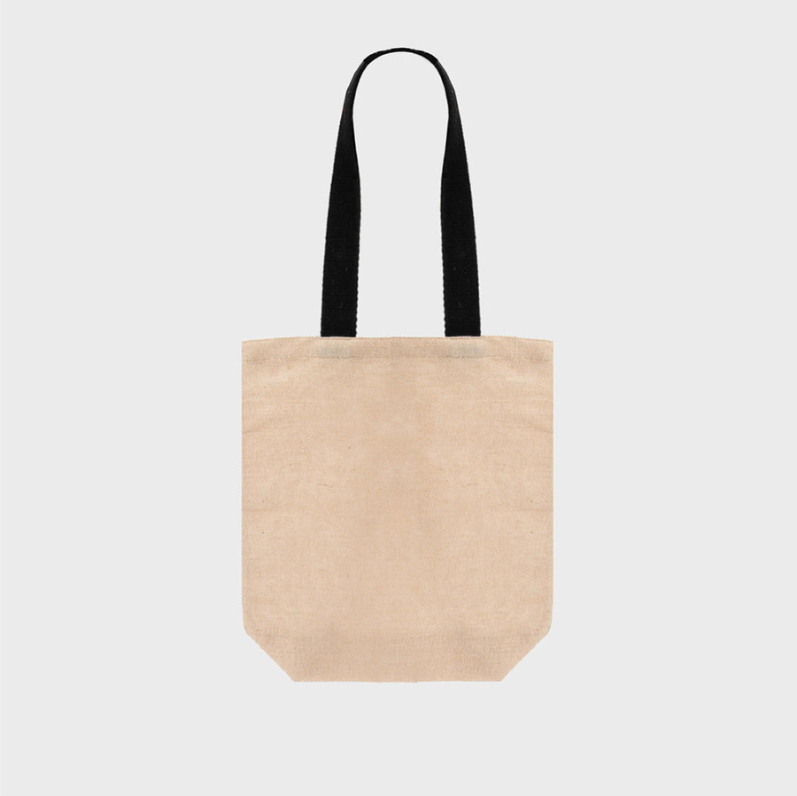 Medium Natural Unlined Jute Bag with Base Gusset | wbc.co.uk