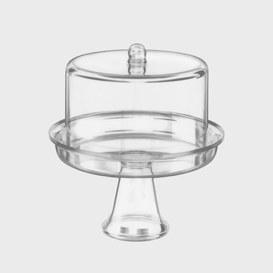 Rectangular Acrylic Tray and Cake Dome, 11 Inches Long, Set of 2 – Wine And  Tableware