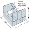 Simpson ABA66RZ 6 x 6 Rough Adj Post Base ZMAX 10 Pk