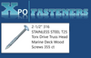 XPO Fasteners #10 X 2-1/2" 316 Stainless Truss Head Torx Marine Decking Screws 355 ct