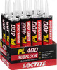 Loctite PL 400 Subfloor Heavy Duty Adhesive, 10 fl oz Cartridge, 12 Pack Box FramingFasteners