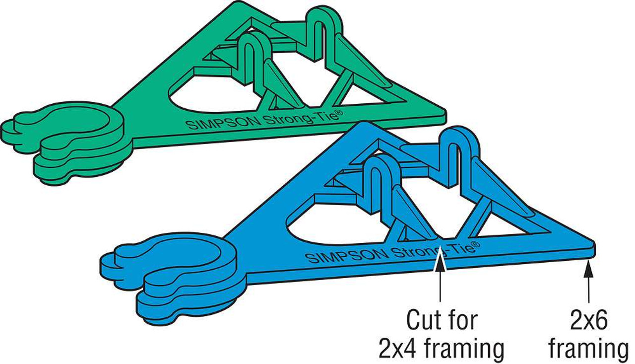 Simpson Strong-Tie ABS7/8 7/8-Inch Dia Anchor Bolt Stabilizer Green 100 Pk