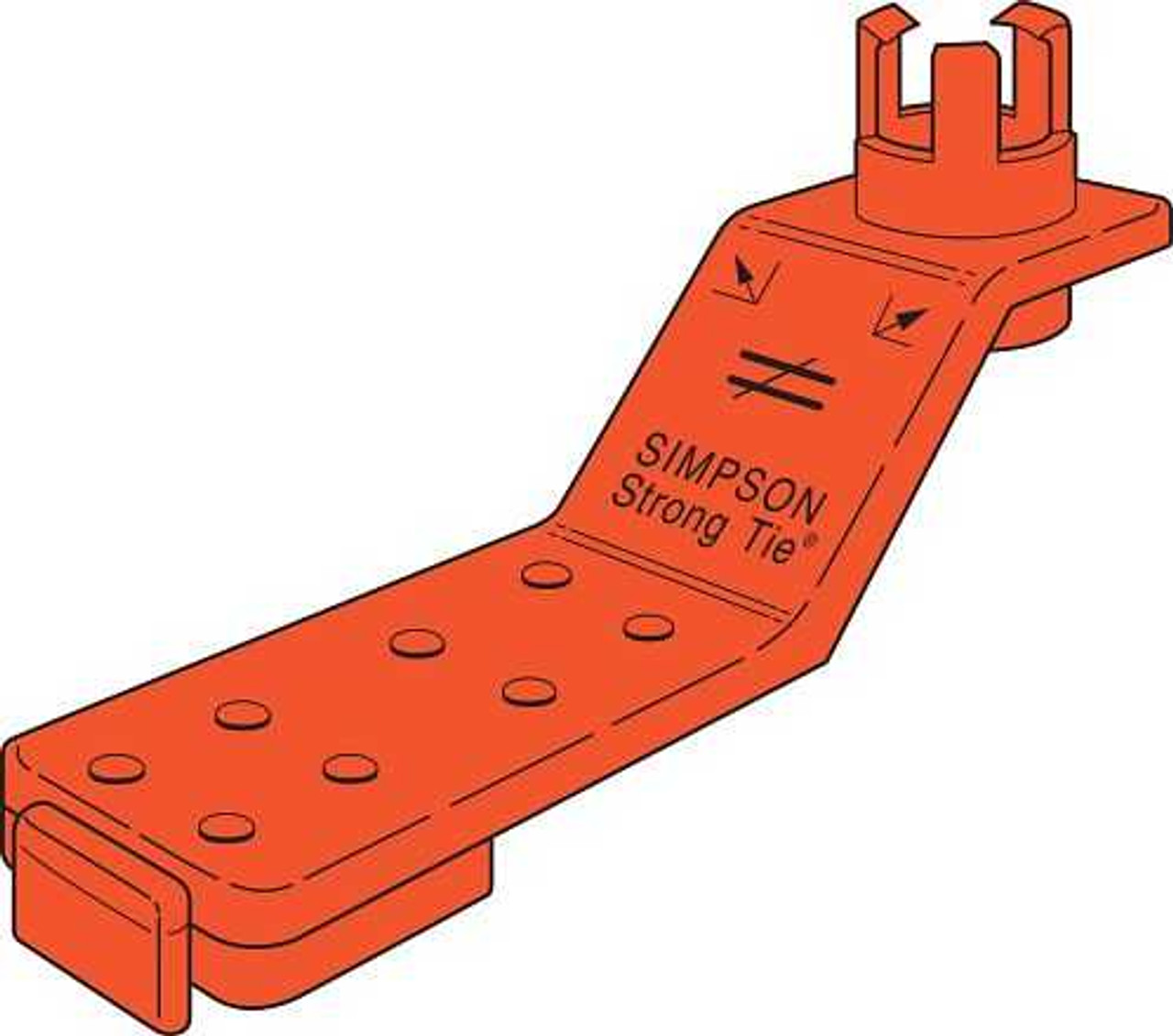 Simpson AM 3/4 Inch Diameter Anchor Bolt Holder Red 100 Pk