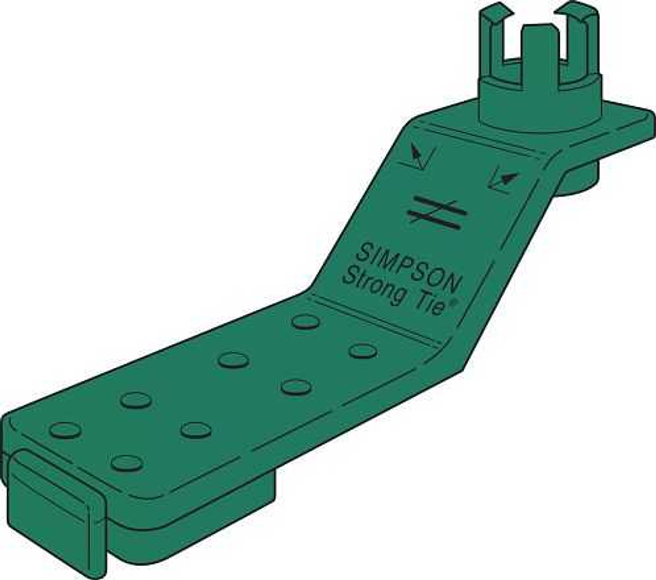 Simpson Strong-Tie AM 7/8 Inch Dia Anchor Bolt Holder Green 100 Pack