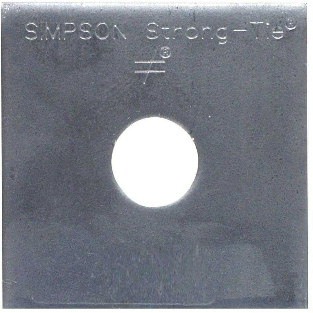Simpson Strong-Tie BP 1/2" Hole Bolt Dia 3 x 3 Bearing Plate 50 Pk