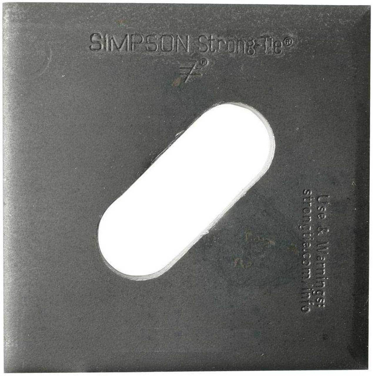 Simpson Strong-Tie BPS 5/8-3HDG 5/8 Bolt Dia 3x3 Bearing Plate Slot HDG 50 Pk