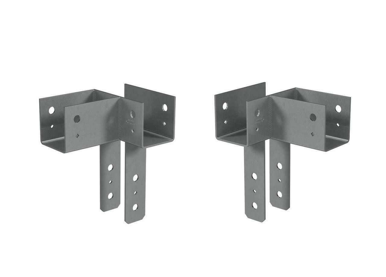 Simpson ECCLR666HDG and ECCLL666HDG Column Cap L End Right & Left Shown Pair