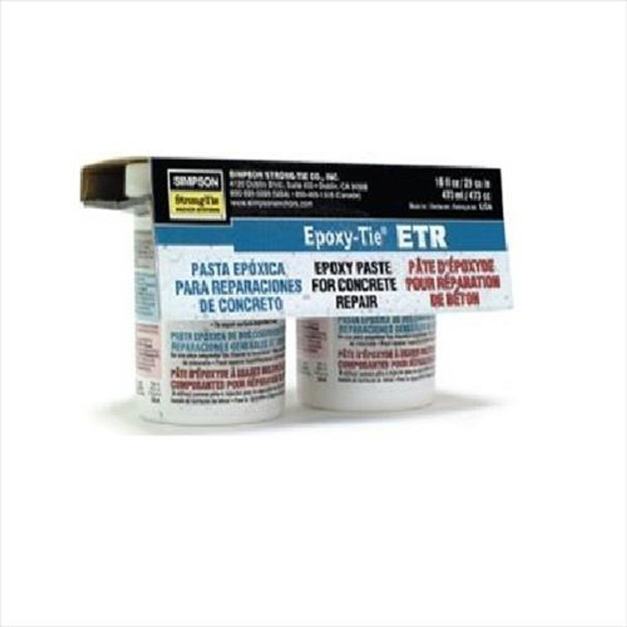 Simpson Strong-Tie ETR16 - Epoxy-Tie Repair Paste 16 Oz 4 Pk