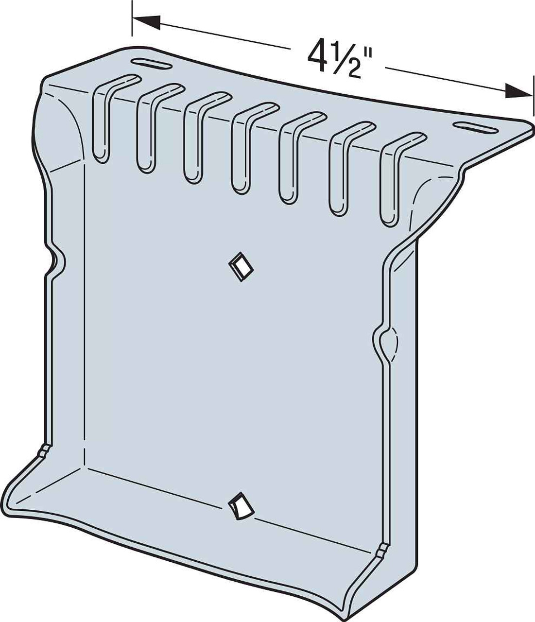 Simpson Strong-Tie F44Z 4 X 4 Panelized Construction Hanger ZMAX 150 PK Framing Fasteners