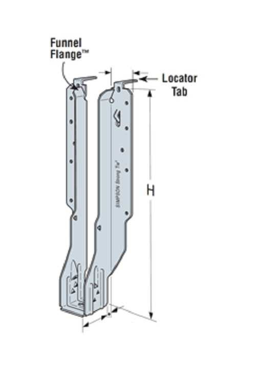 Simpson Strong-Tie IUS3.56/9.5 3-1/2 x 9-1/2 Face Mount I-Joist Hanger 25 Pk
