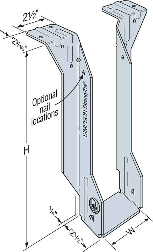 Simpson Strong-Tie MIT318 - 2-1/2 x 18 Top Flange I-Joist Hanger 25 Pk