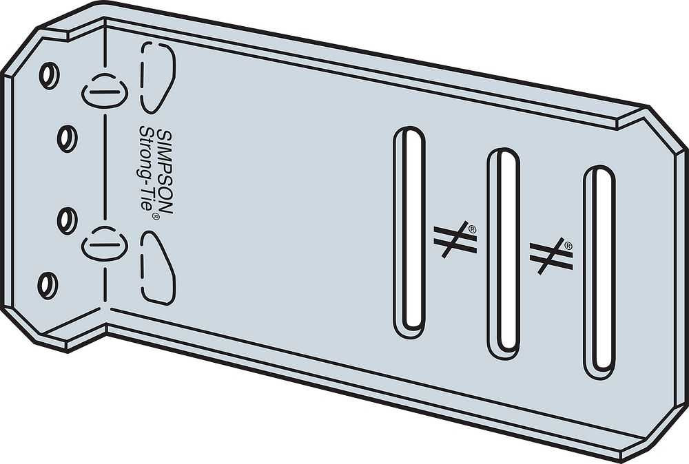 Simpson Strong-Tie MSCB47.5-KT Med.Duty Slide Clip 4X7.5 With Screws 25 Pk