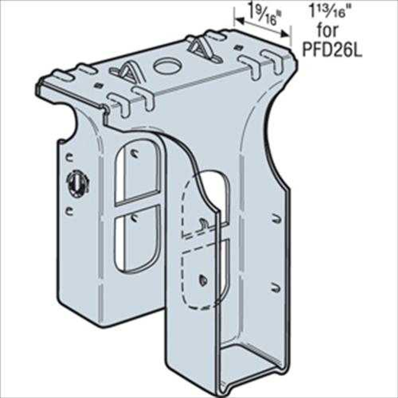 Simpson Strong-Tie PFD24B 2 x 4-Inch Post Frame Hanger 50 Pk