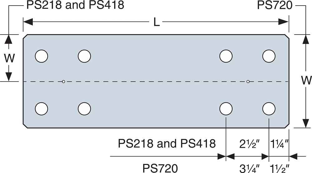 Simpson Strong-Tie PS720 Piling Support