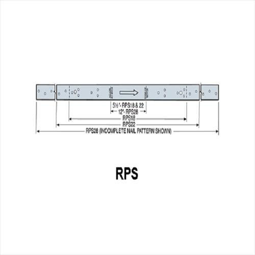 Simpson Strong-Tie RPS22Z 1-1/2-In x 22-5/16-In Retro Plate Strap ZMAX 50 Pk
