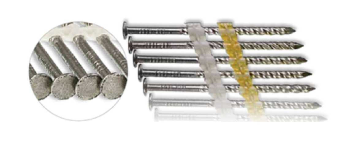 Simpson T11A300CNJ 3 .120, 20-22 Deg Ring Shank Plastic Collated Nails 316SS 1M