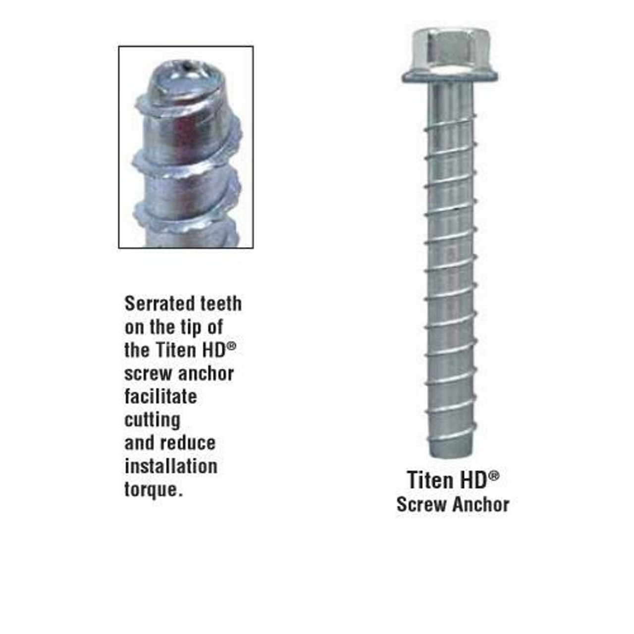 Simpson Strong-Tie THD50600H - Titen Head 1/2 x 6 Mechanical Anchor 20 Pk