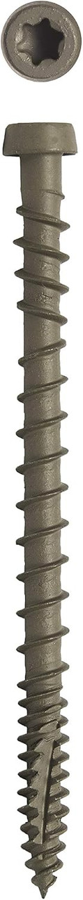 Big Timber CD10134BCG #10x1-3/4 Gray Birch Star Drive Trim Head Comp