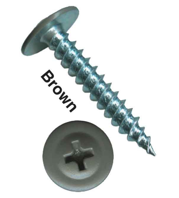 Big Timber MTS8158B #8x1-5/8 Zinc Mod Truss Head Sharp Pt Screw 4M BROWN FramingFasteners