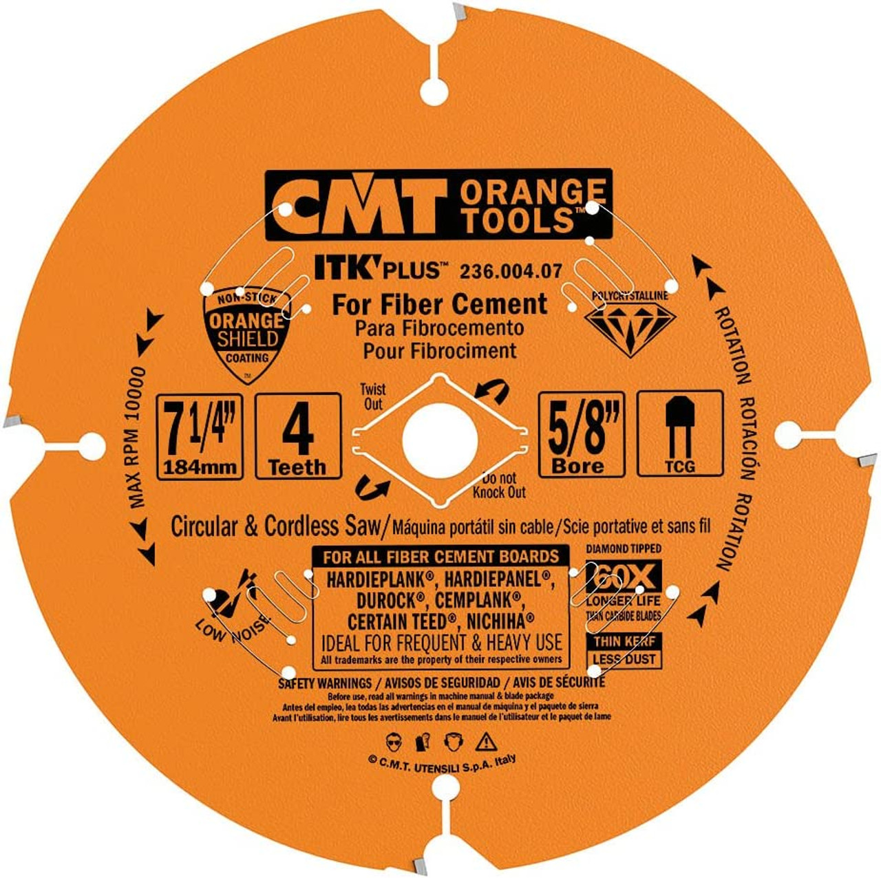 CMT Orange Tools 236.004.07 7-1/4-Inch Circular Saw 25 PK