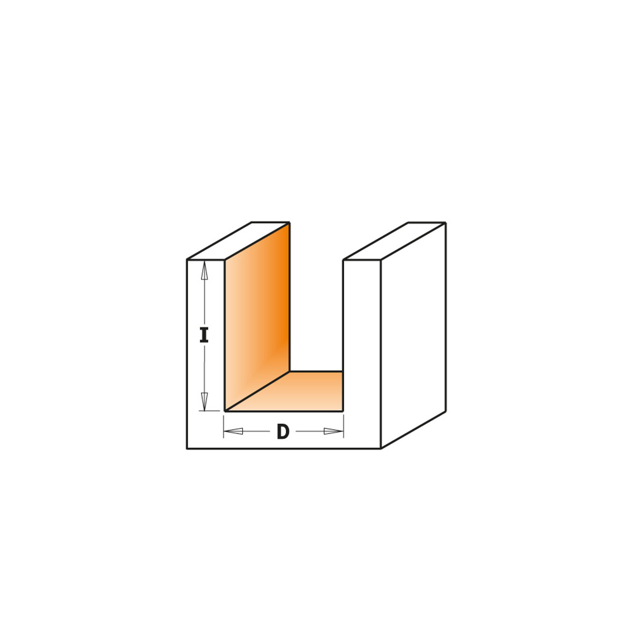 CMT Orange Tools 811.096.11 Straight Bit 10 Pk