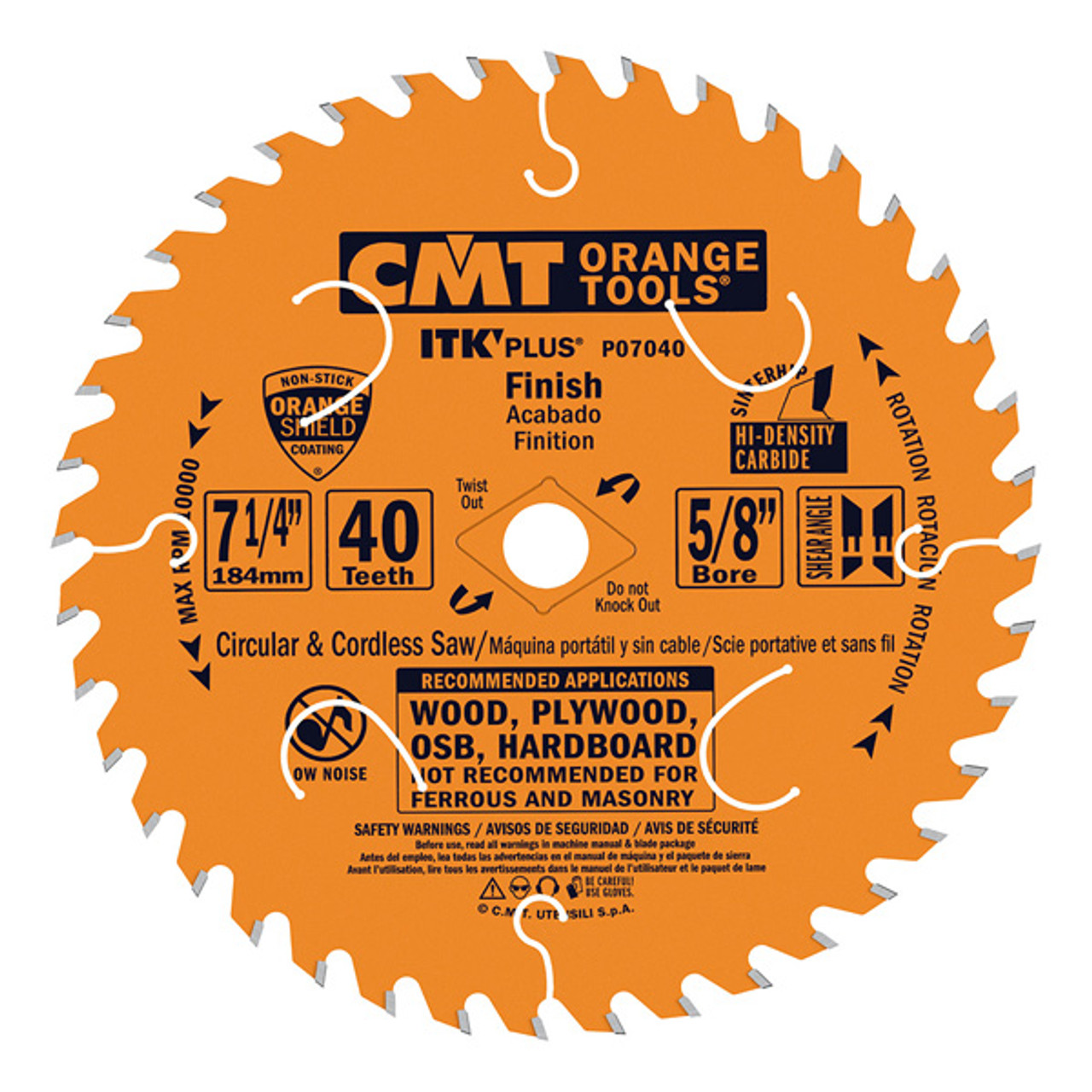 CMT Orange Tools P06036 ITK-Plus Finish 6-1/2-Inch 36T 5/8-Inch Bore 25 Pk