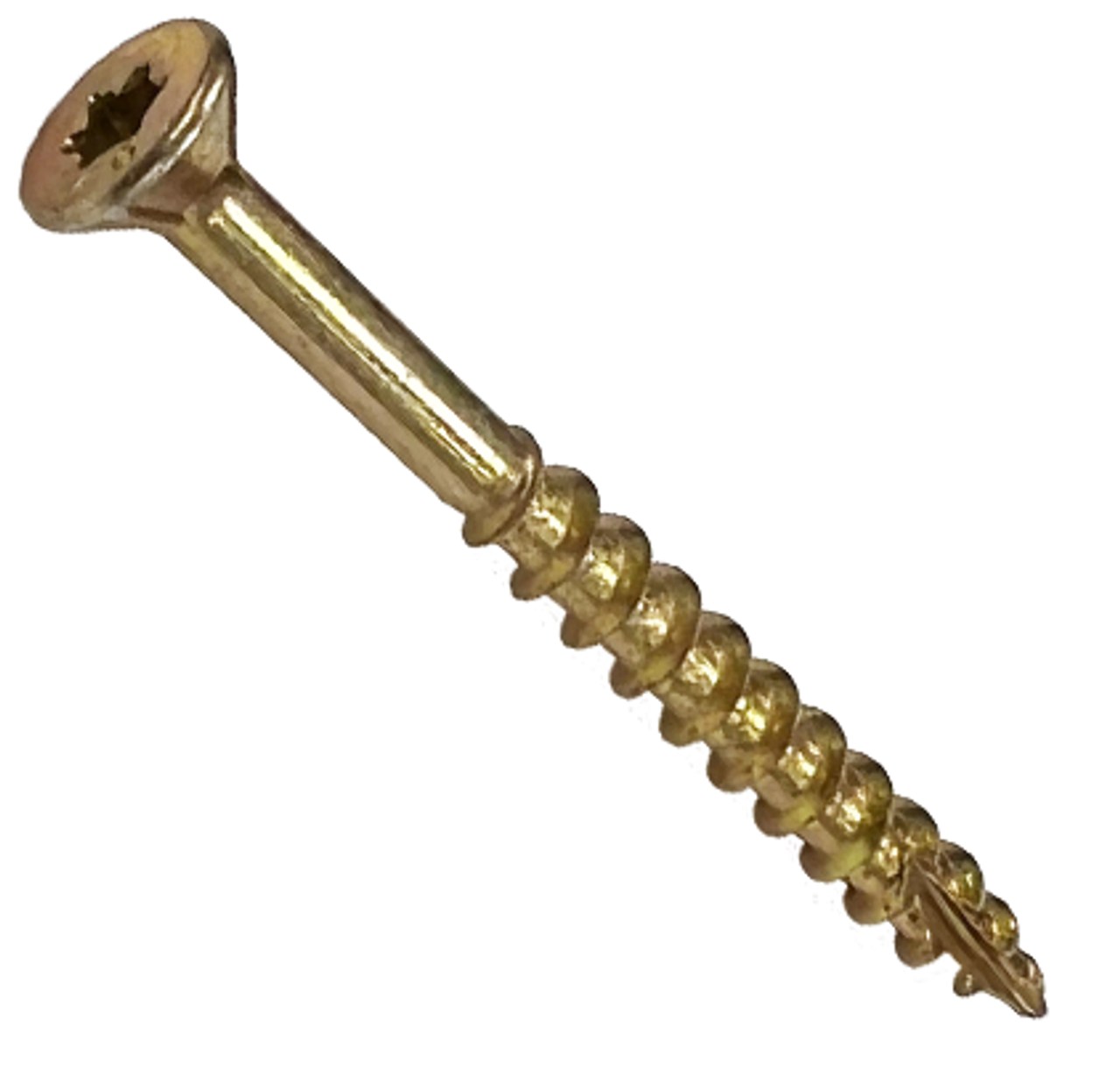 Daggerz DKSTY1040 10x4 Star Flat W/Nibs Type 17 Deck Screw Yellow Zinc 1M Pk