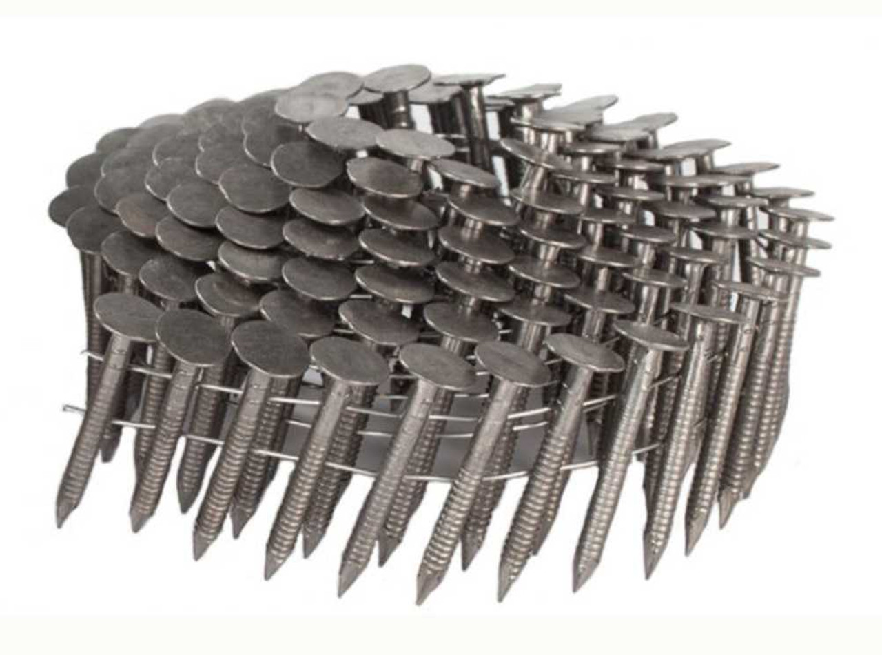 SpotNails CRN12SSR 1-1/2-Inch 304SS Cone Ring Dia Coil Roofing Nails 3.6M