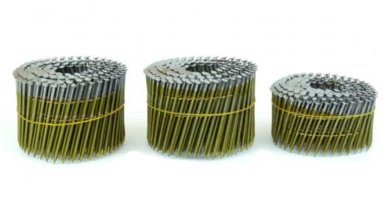 SpotNails CW10D120R 3 Inch x .120 Ring Bright Coil Nails 3.6M