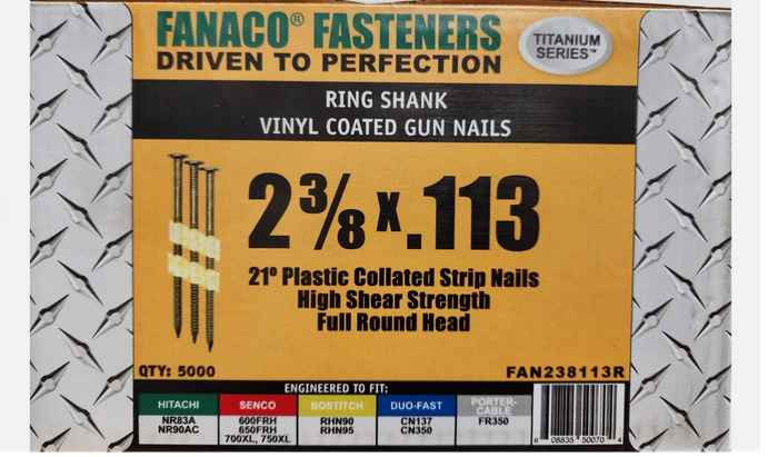 Fanaco 2-3/8 Plastic Collated Nails