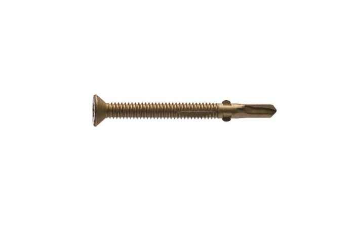 Big Timber FHD12212 12x2-1/2 FH SD Bronze T-25 Reamer Wings Wood Screw 1.5M FramingFasteners