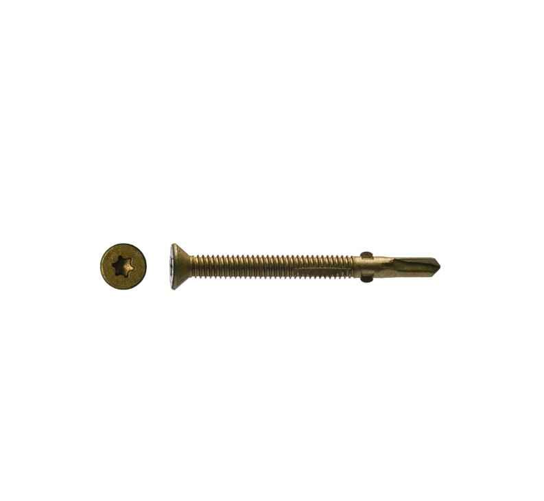 Big Timber FHD12212 12x2-1/2 FH SD Bronze T-25 Reamer Wings Wood Screw 1.5M FramingFasteners