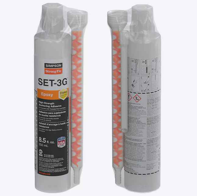 Simpson Strong-Tie SET-3G High Strength Epoxy Adhesive 8.5oz FramingFasteners