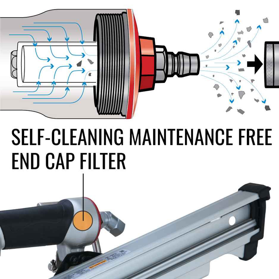 SuperFramer MAX SN890CH3 34 Degree Framing Offset/Clipped Head Stick Nailer up to 3-1/2" Nails - SN890CH3/34 FramingFasteners