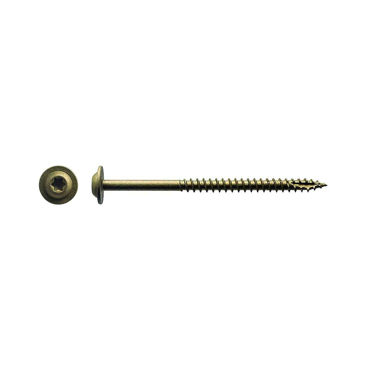 Big Timber 5CAB103 5# Bucket 10 x 3" Bronze T-25 Round Washer Head Screw 2x5Lb