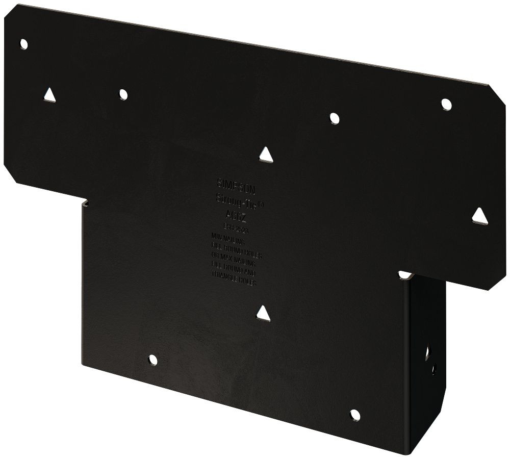 Simpson Strong-Tie AC6PC Black Powder-Coated Adjustable Post Cap for 6X 