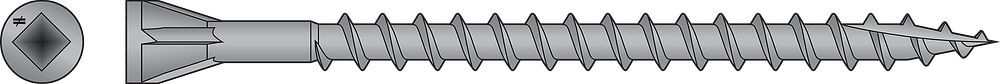 Simpson Strong-Tie DTHQ212S #8 x 2-1/2-Inch Trim Head Deck Screw 1.5M Pk
