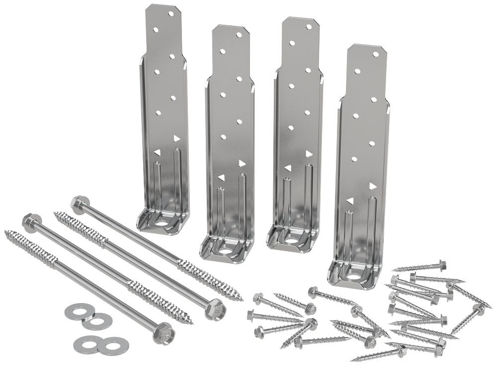 Simpson Strong-Tie DTT1SS-KT DTT1SS 4 Piece Kit With Fasteners 16 Pieces