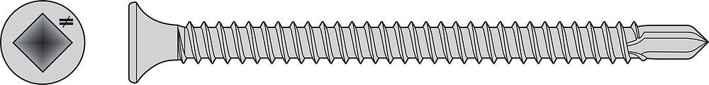 Simpson Strong-Tie F10T250BDB #10 2-1/2-Inch 410SS Bugle #2 Self Drill 2M Pk