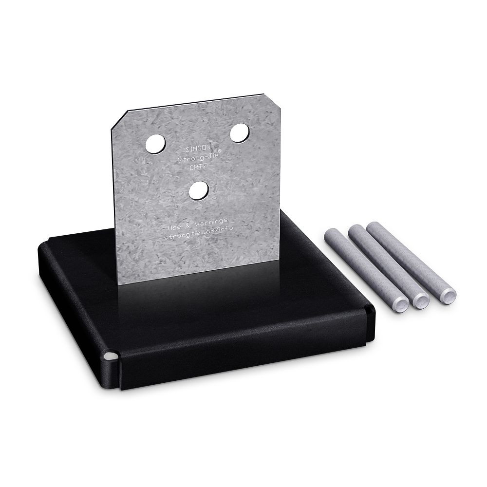 Simpson Strong-Tie CPT88Z Concealed Post Base For 8X8 Posts 4 Pk