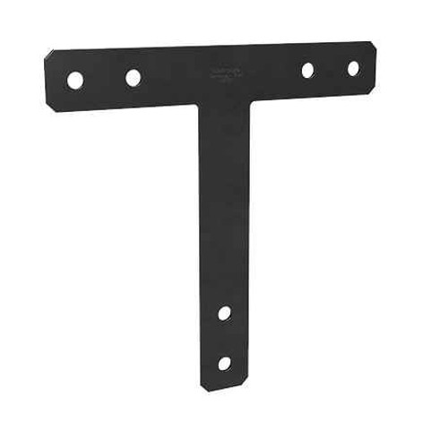 Simpson 1616HTPC HTPC 16 x 16 8 Ga Black Powder-Coated Ornamental T Strap 5 Pk