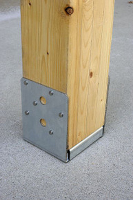 Simpson ABU5-6Z ZMAX Galv Adj Standoff Post Base For 5-1/8x6 Eng Lumber 10 Pk Framing Fasteners Simpson ABU5-6Z ZMAX Galv Adj Standoff Post Base For 5-1/8x6 Eng Lumber 10 Pk Framing Fasteners